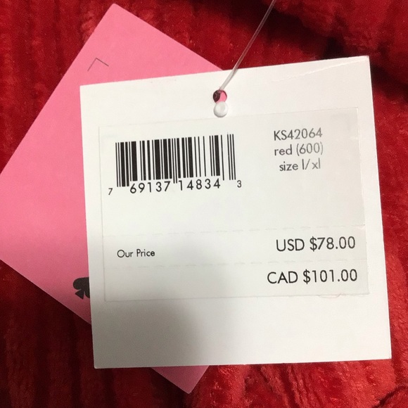 Kate Spade Chenille Wrap Long Sleeve Robe - Picture 5 of 9